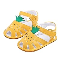 Infant Boys Girls Single Shoes First Walkers Shoes Summer Toddler Pineapple Hollow Out Flat Sandals Natives for Toddlers