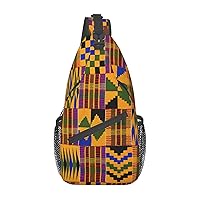African Weaving Sling Backpack, Multipurpose Travel Hiking Daypack Rope Crossbody Shoulder Bag