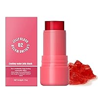 Ofanyia Milk Jelly Blush, Milk Cooling Water Jelly Tint Lip Gloss, Milk Jelly Tint, Natural Long Lasting Jelly Blush Stick, Sheer Lip & Cheek Stain (02#Red)