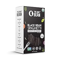 Organic Black Bean Spaghetti Pasta - High Protein, Keto Friendly, Gluten-Free, Vegan, Non-GMO, Kosher, Low Carb, Plant-Based Bean Noodles - 8 oz (1 Pack)