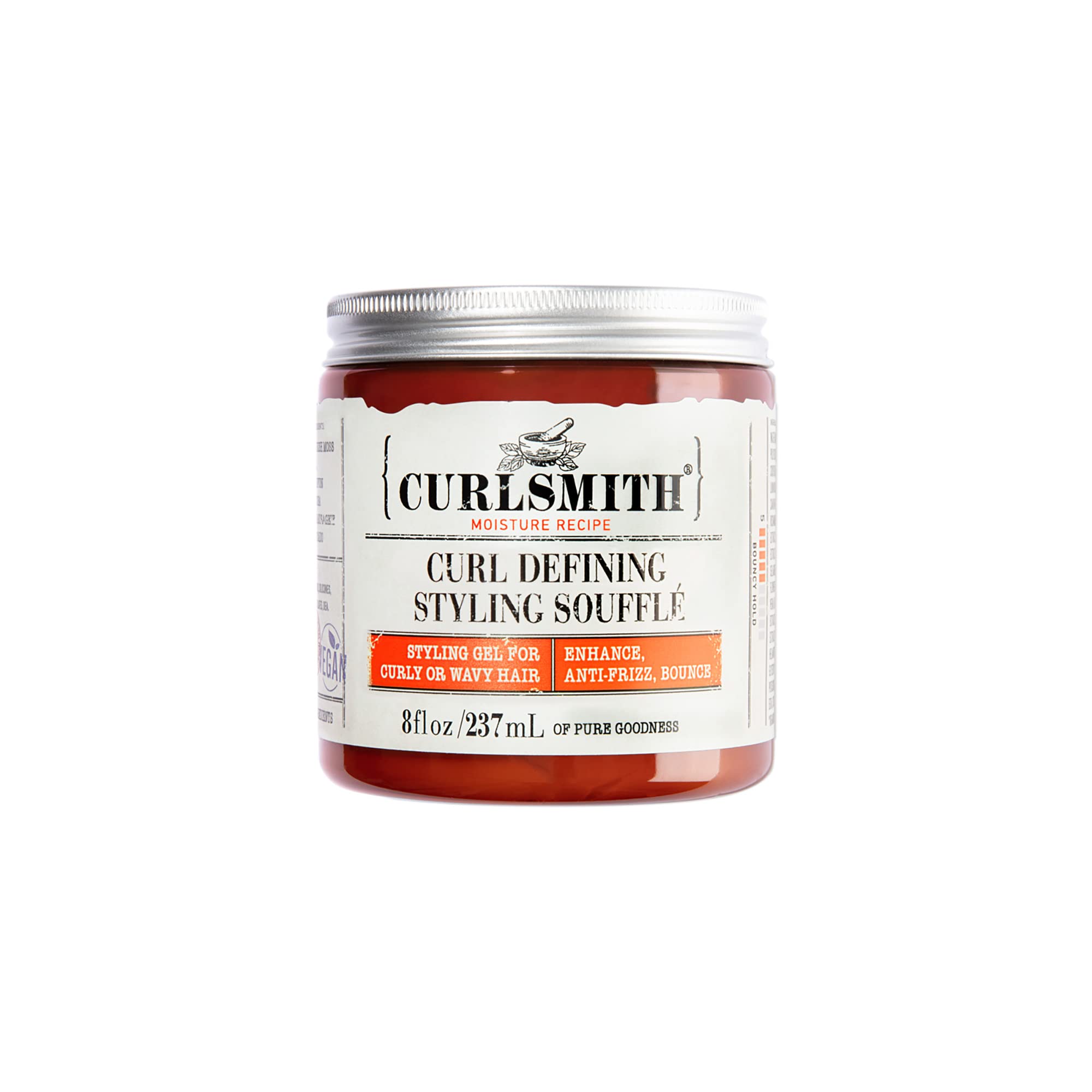 CURLSMITH - Curl Defining Styling Soufflé - Vegan Medium Hold Styling Gel for Wavy, Curly and Coily Hair (8oz)