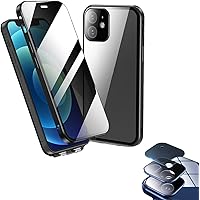 Boothcosly Phone Case, Boothcosly Magnetic Privacy Phone Case, Boothcosly for iPhone Magnetic Privacy Case, Boothcosly Magnetic for iPhone Case for iPhone 15 14 13 12 11 Pro Max (Black,14plus)