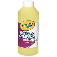 Crayola Artista II Washable Tempera Paint - Yellow (16oz), Kids Arts & Crafts Supplies, Easy Squeeze Bottle, Nontoxic