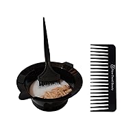 NewTrendBeautyComb Black comb w/Loreals Majirels High Lift Violet Cream Hair Color 50ml Hair Dye (Same As-.2/V)