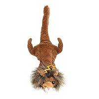 SPOT Mini Skinneeez | Stuffless Dog Toy with Squeaker For All Dogs | Tug-Of-War Toy For Small and Large Breeds | 14” | Jungle Cat Assorted Design | By Ethical Pet (Pack of 1)