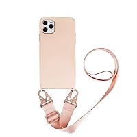Necklace Silicone Case Compatible with Galaxy Note 20, Soft Cell Phone Protective Cover+Adjust Crossbody Necklace Lanyard Case for Samsung Galaxy Note 20 Ultra 2020 (Pink, Note20 Ultra)