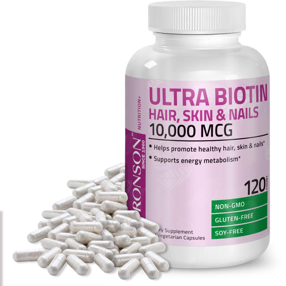 Mua Ultra Biotin 10,000 Mcg Hair Skin and Nails Supplement, Non-GMO, 120  Vegetarian Capsules trên Amazon Mỹ chính hãng 2023 | Fado