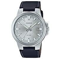 Casio Men Analogue Quartz Watch with Leather Strap MTP-E173L-7AVEF