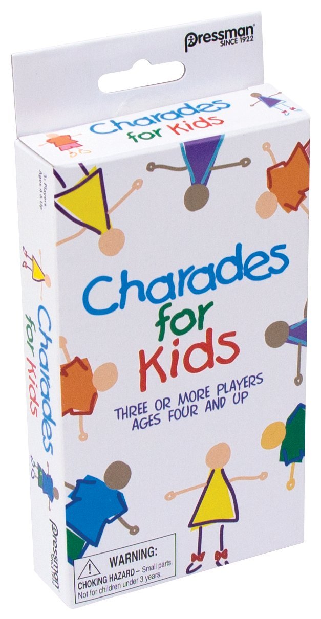 Pressman Charades for Kids Peggable - No Reading Required Family Game Multicolor ,5