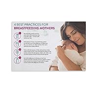4 BEST PRACTICES FOR BREASTFEEDING MOTHERS Posters Corridor of The Maternity Hospital Poster Canvas Wall Art Picture Modern Office Family Bedroom Living Room Decor Aesthetic Gift 20x30inch(50x75cm)