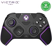 PDP Victrix Pro BFG Wireless Gaming Controller for Xbox Series X|S, Xbox One, Windows 10/11, Modular Gamepad, Dolby Atmos Audio, Remappable Buttons, Customizable Triggers/Paddles/D-Pad, PC App, Black