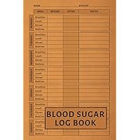 Blood Sugar Log Book: Diabetes Logbook Weekly Blood Sugar Diary for 106 Weeks or 2 Years