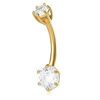 Amazon Collection 10k Gold Belly Button Ring