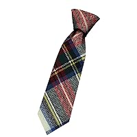 Boys All Wool Tie Woven And Made in Scotland in Stewart Dress Modern Tartan