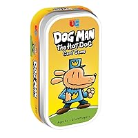 University Games Dog Man Hot Dog Card Game in a Tin , The Fast and Frenzied Collection Game for Kids Featuring Art from the Dog Man Books by Dav Pilkey, for Players Ages 6 and Up