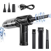 Compressed Air - Keyboard Cleaner - 3 in 1 Electric Air Duster & Mini Computer Vacuum & Cordless Inflating Swimming Pool - Canned Air Blower Dust Off for Electronic,Office,Home Cleaning