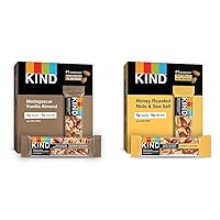 KIND Vanilla Almond Bars, 1.4oz, Gluten Free, Kosher, No Trans Fat