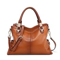 Kattee Soft Women Genuine Leather Purses and Handbags Satchel Tote Shoulder Bag