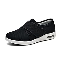 Diabetic Shoes for Men, Men's Diabetic Shoes with Adjustable Closure,Non-Slip Wide Width Lightweight Shoes for Edema Plantar Fasciitis Bunions Arthritis Swollen Feet