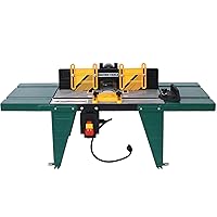 Electric Benchtop Router Table Wood Working Craftsman Tool Heavy Duty Steel Stands Woodworking Bench Bakelite Milled Table Aluminum Strong Structure Table for a Variety of Woodworking Tasks