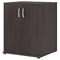 Bush Business Furniture Universal 34-inch Floor Storage Cabinet with 2 Shelves, Storm Gray (UNS128SG)