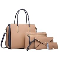 Faux Leather Handbag Hobo Shoulder Bag for Women Women Crossbody Wallet Multiple Pocket Bag Tote Top Handle Satchel