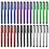 Premium 30 Pack Stylus Compatible with Honor Play 50 Plus Short Slim Touch Medium Tip Pen for All Capacitive Touch Medium Tip Screens! (Multi 6 Color)