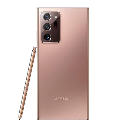 SAMSUNG Galaxy Note 20 Ultra 5G Cell Phone, Factory Unlocked Android Smartphone, 128GB, S Pen Included, Mobile Gaming, 6.9” Infinity-O Display Screen, Long Battery Life, US Version, Mystic Bronze