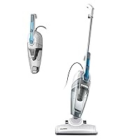 Eureka Home Lightweight Mini Cleaner for Carpet and Hard Floor Corded Stick Vacuum with Powerful Suction for Multi-Surfaces, 3-in-1 Handheld Vac, Aqua Blue