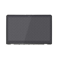 LCDOLED Replacement 15.6 inches FullHD 1920x1080 IPS LCD Display Touch Screen Digitizer Assembly Bezel with Controller Board for HP Envy 15-as000 15-as100 15t-as000 15t-as100 858711-001 (2D Webcam)