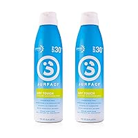 Surface Dry Touch Spray Sunscreen - Lightweight & Water Resistant Sunscreen Spray with Broad Spectrum UVA/UVB Protection - Cruelty & Paraben Free, Reef Safe Sunblock Spray - SPF 30+, 6oz, 2 Count
