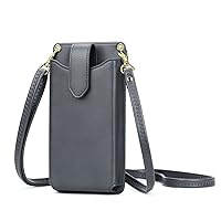 Peacocktion Small Crossbody Cell Phone Purse for Women, Lightweight Mini Shoulder Bag Wallet with Credit Card Slots