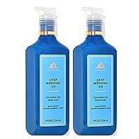 Bath & Body Works Crisp Morning Air Hand Soap, Cleansing Gel, 8 Fl Oz (Pack of 2) (Crisp Morning Air)