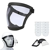 Komax Face Shield,Komax - Anti-Dust Fog-Free Face Shield,Komax - Anti-Dust Fog-Resistant Face Shield(Black-B)