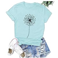 Sunflower Shirts for Women, Plus Size Cute Graphic Tee Faith Tops Casual Shirts