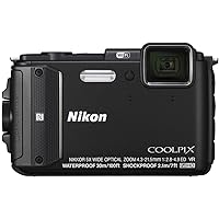 Nikon COOLPIX AW130 Waterproof Digital Camera with Built-In Wi-Fi (Black)
