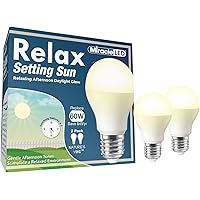 Miracle LED Nature’s Vibe Relax 3000K Setting Sun Late Afternoon Ambient LED Light Bulb (2-Pack)