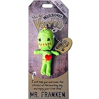 Watchover Voodoo - String Voodoo Doll Keychain – Novelty Voodoo Doll for Bag, Luggage or Car Mirror - Mr Franken Voodoo Keychain, 5 inches