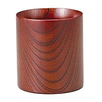 Yamanaka Lacquerware SX-0594 Wooden Mug, Cup, Comes in a Presentation Box, Keyaki, Red
