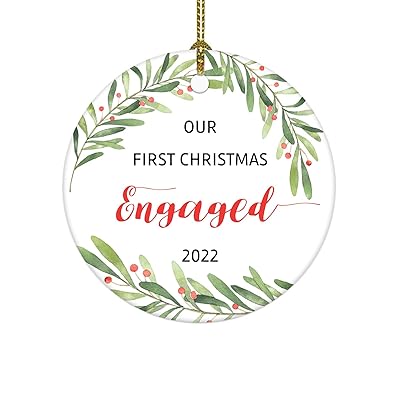 Mua Our First Christmas Engaged Ornament 2022 - Engaged Christmas ...