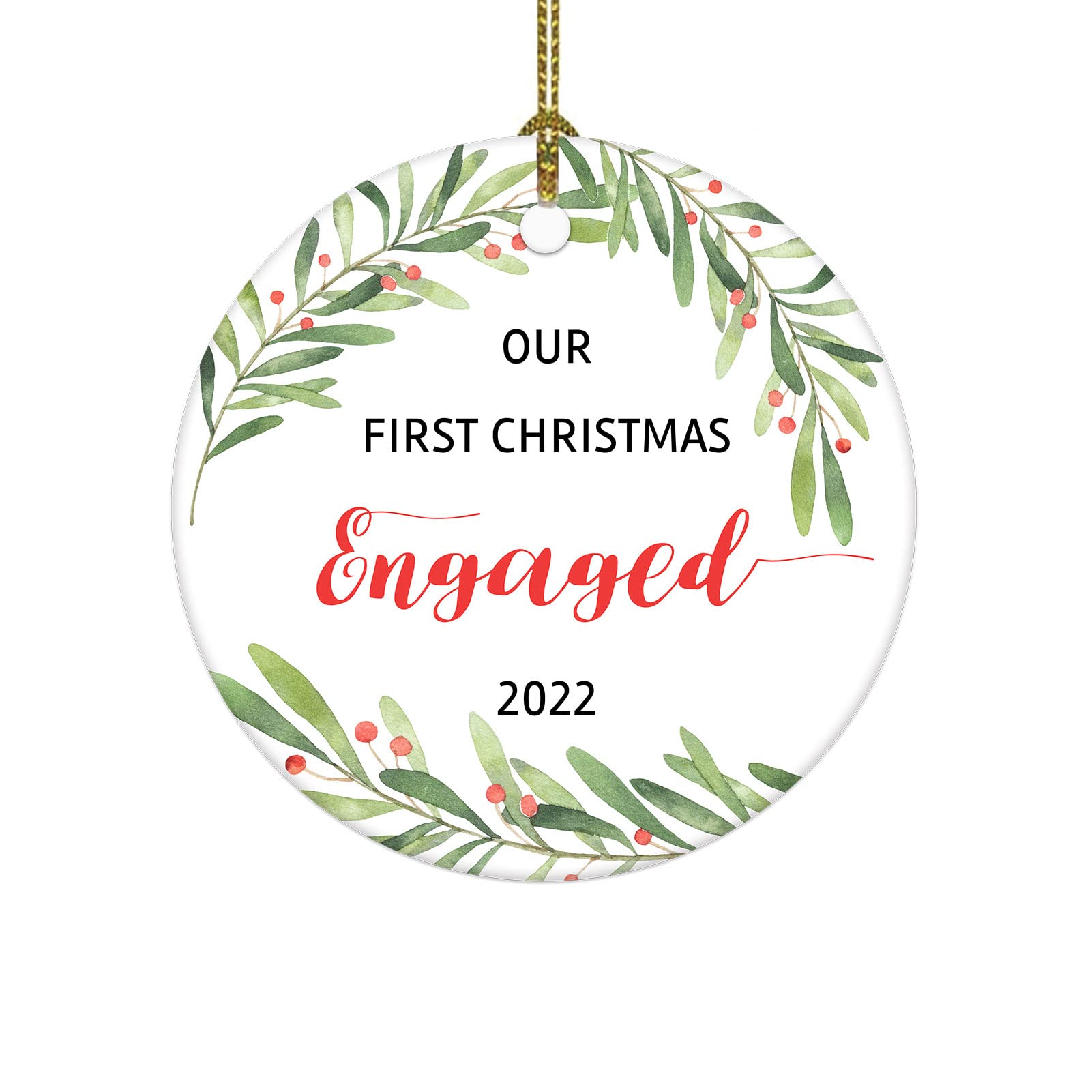 Mua Our First Christmas Engaged Ornament 2022 - Engaged Christmas ...