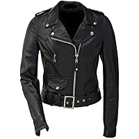 Women's Black Real Leather Jacket
