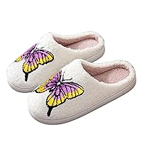 Animal Slippers Fruit Slippers Plant Slippers Various Cartoon Patterns Fluffy Soft Memory Foam Retro Indoor Outdoor Home Couple Shoes