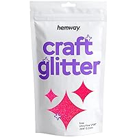 Hemway Fluorescent Pink Craft Glitter - Ultrafine 1/128