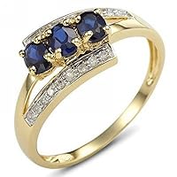 Jewelry Gold Plated Elegant Oval Cubic Zirconia Bridal Wedding Ring for Women Fashion Girlfriend Girls Teen Birthday Gift Size 6-9