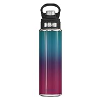 Tervis Blue Raspberry Ombre Triple Walled Insulated Tumbler Cup Keeps Drinks Cold, 24oz Wide Mouth Bottle, Stainless Steel, 1 Count (Pack of 1)