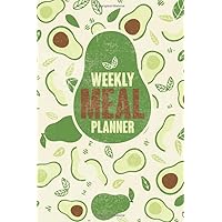 Weekly Meal Planner: 52 Week of Menu Planning Pages & Grocery Shopping List, Track & Plan Your Meals Weekly – Avocado Pattern