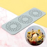 3D Leaves Silicone Molds Flower Cake Fondant Mat Bee Leaf Pastry Moulds Rose Impression Chocolate Hollow Lace Mold (Sun_10.2x3.6x0.12inch_M)