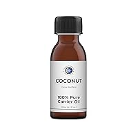 Mystic Moments Coconut Carrier Oil - 100g - Pure & Natural Oil Perfect for Hair, Face, Nails, Aromatherapy, Massage and Oil Dilution Vegan GMO Free
