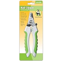 Andis 65700 Animal Nail Cutter for Small Breeds - Stainless Steel Blades with Sharp Efficiency - Designed for Repeated Use & Recommended by Pet Trainers – Medium Size & White/Green